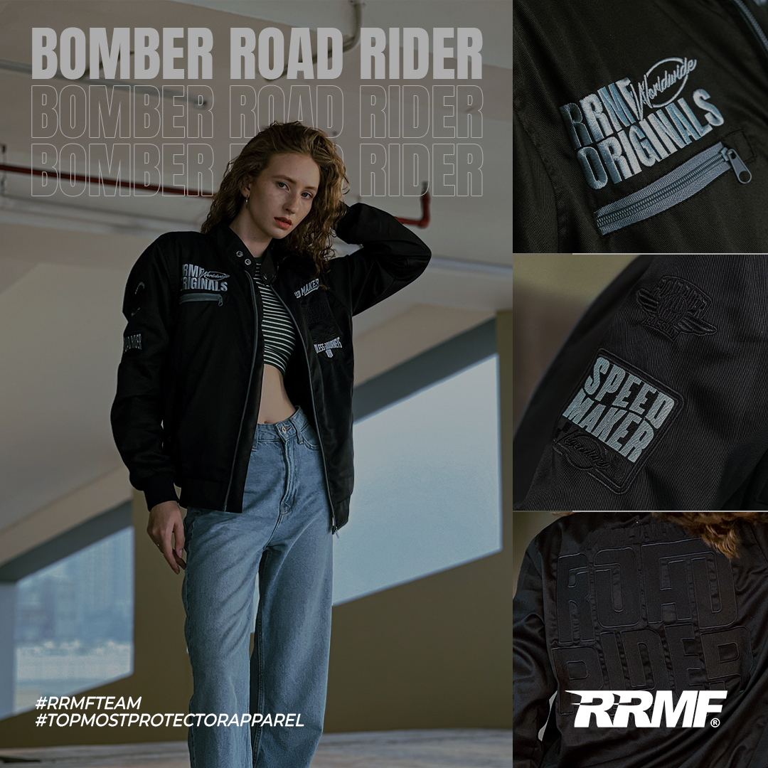 Bomber Jacket RRMF Road Rider Black
