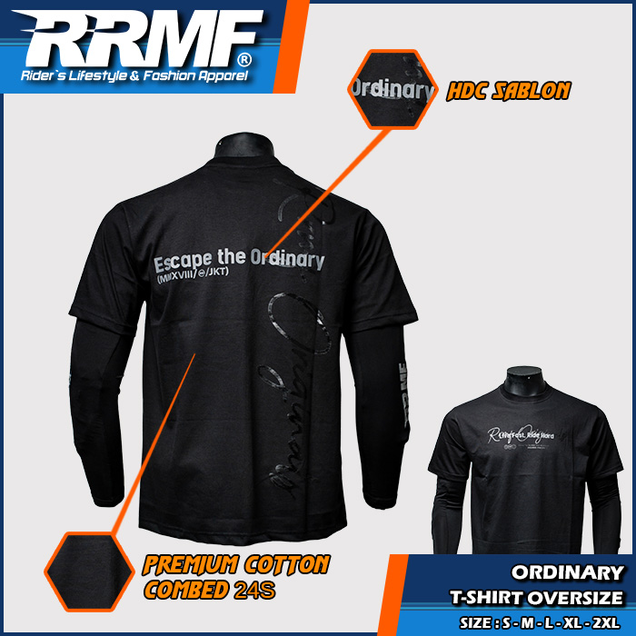 T-Shirt RRMF Oversize The Ordinary Black